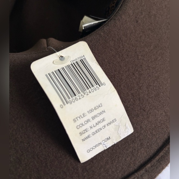 BNWT Goorin Bros ‘Queen of Knives’ wool fedora hat XL country festival women’s - Picture 5 of 5